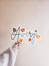 Load image into Gallery viewer, Double Layer Rainbow Name - Dinosaur