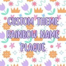 Load image into Gallery viewer, Double Layer Rainbow Name - Custom Theme