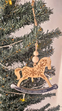 Load image into Gallery viewer, Rocking Horse Ornament - First Christmas