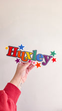 Load image into Gallery viewer, Triple Layer Rainbow Name Plaque - Stars