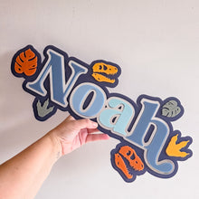 Load image into Gallery viewer, Triple Layer Rainbow Name - Dinosaur