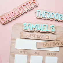 Load image into Gallery viewer, First & Last Day Board