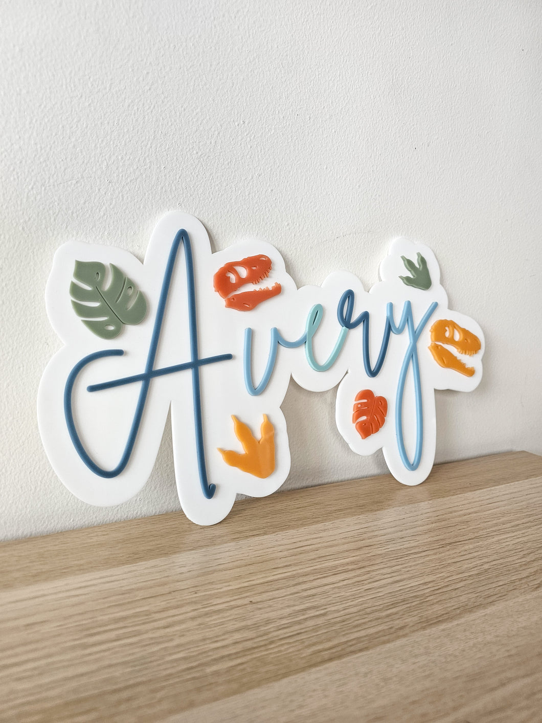Dinosaur Name Plaque