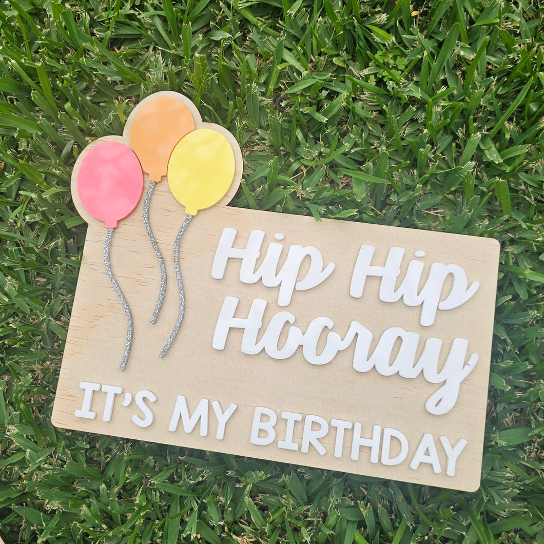 Hip Hip Hooray Plaque
