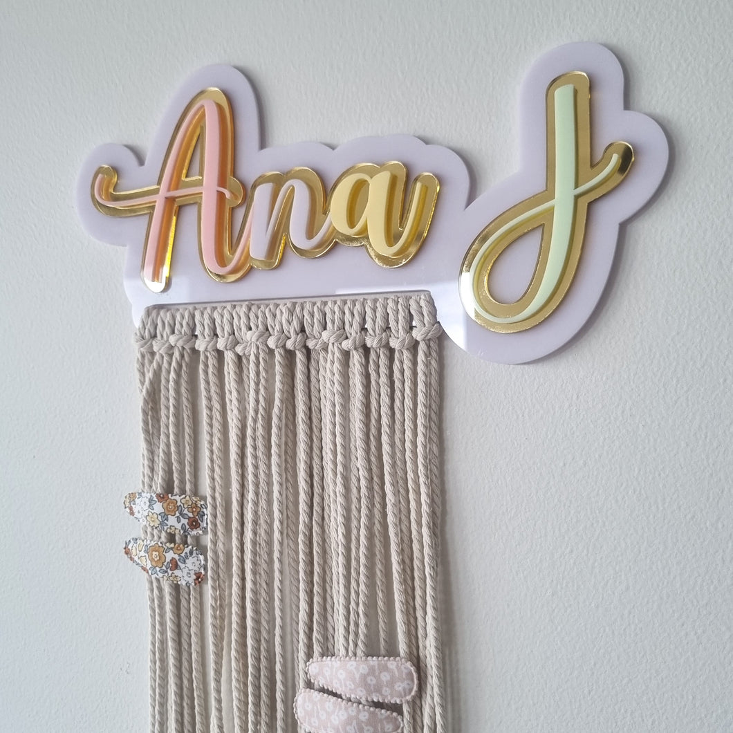 Triple Layer Bow & Clip Holder