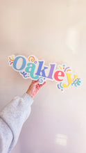 Load image into Gallery viewer, Double Layer Rainbow Name Plaque - Squiggles
