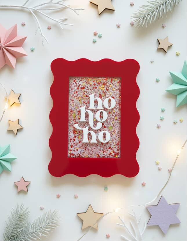 Snowglobe Colour Pop Frame - Ho Ho Ho