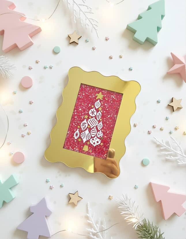 Snowglobe Colour Pop Frame - Christmas Tree