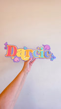 Load image into Gallery viewer, Triple Layer Rainbow Name Plaque - Unicorn
