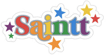 Load image into Gallery viewer, Triple Layer Rainbow Name Plaque - Stars
